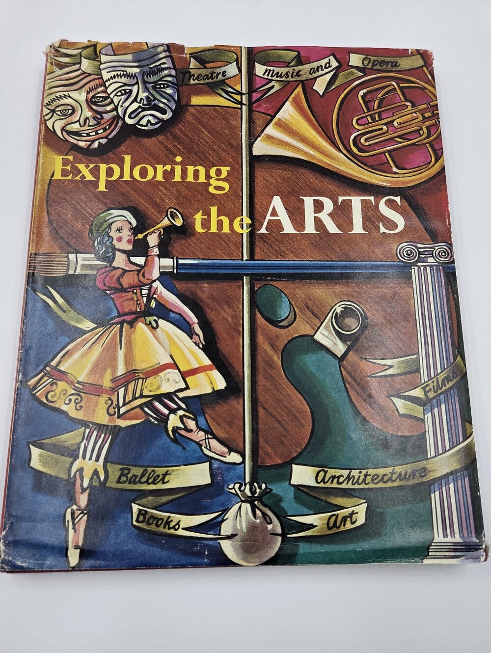 Vintage 1961 Exploring the Arts Hardcover Book First Edition Longacre Press